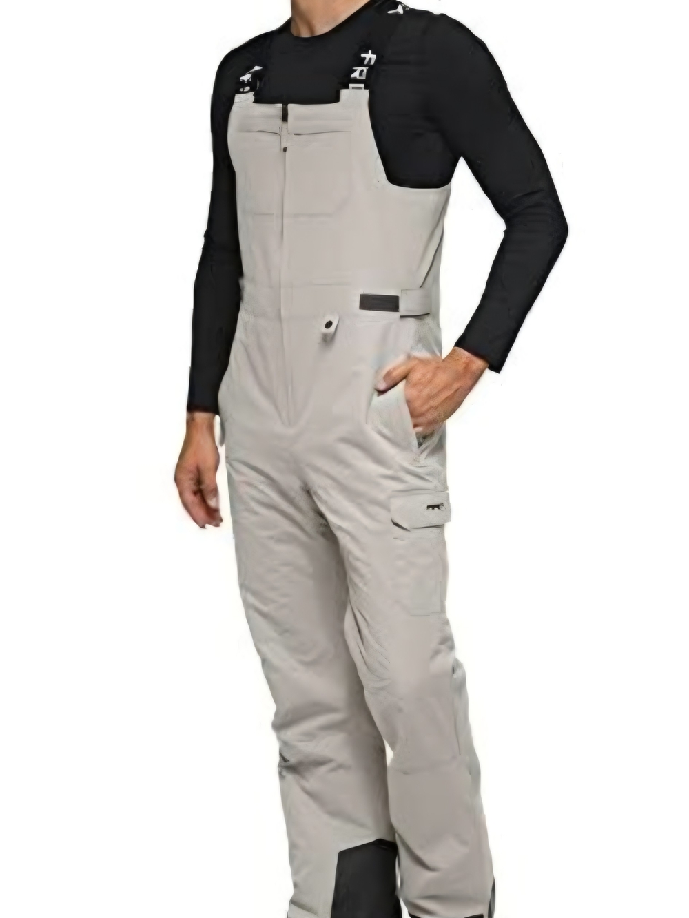Arctix Men's Light Gray Snow Bibs - Insulated Waterproof Overalls